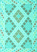 Southwestern Turquoise Country Rug, con2107turq