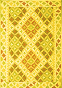 Southwestern Yellow Country Rug, con2107yw