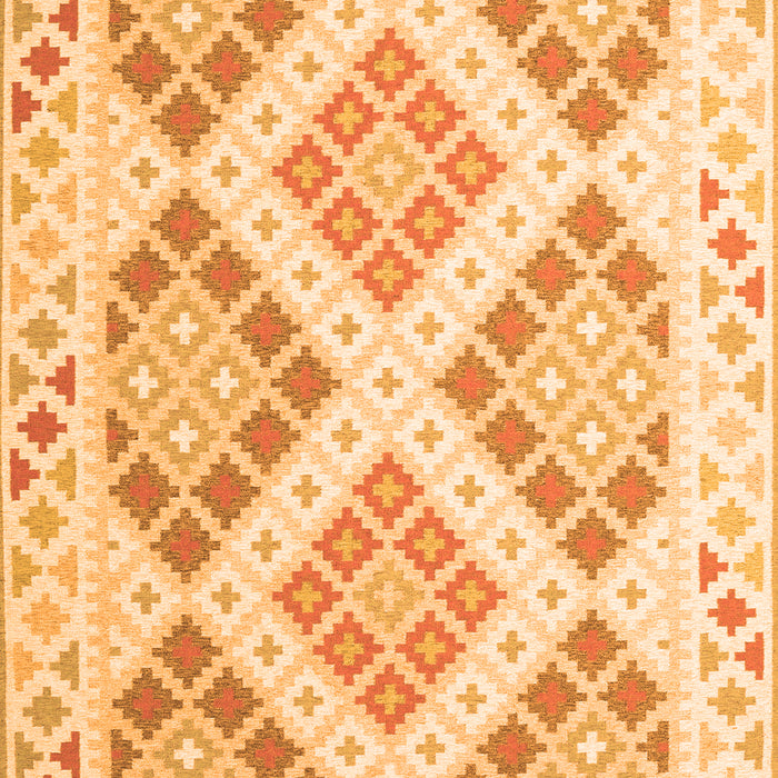 Serging Thickness of Machine Washable Southwestern Orange Country Area Rugs, wshcon2107org