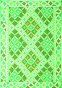 Southwestern Green Country Rug, con2107grn