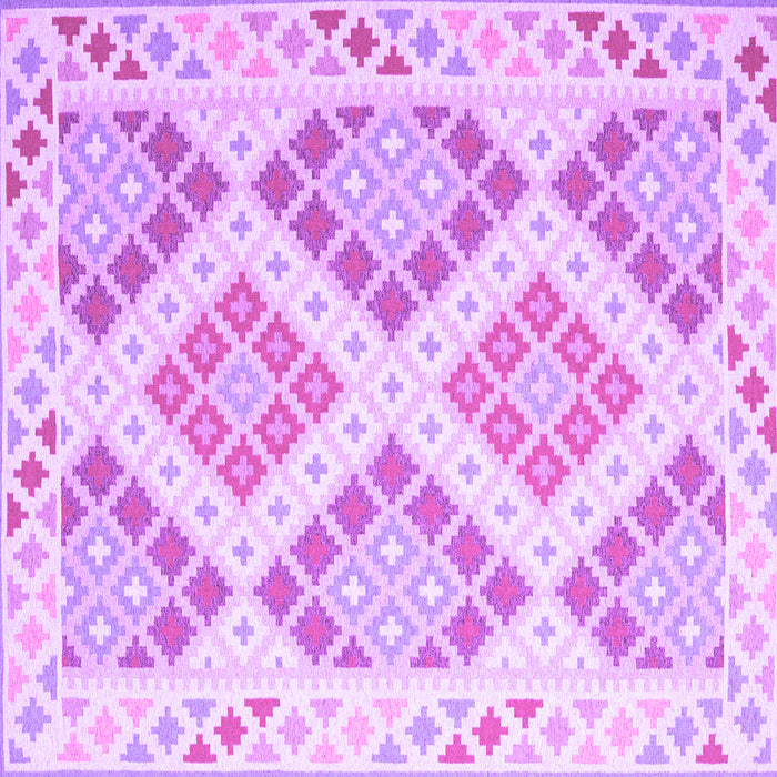 Square Southwestern Purple Country Rug, con2107pur