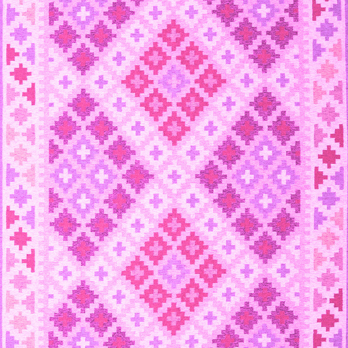 Machine Washable Southwestern Pink Country Rug, wshcon2107pnk