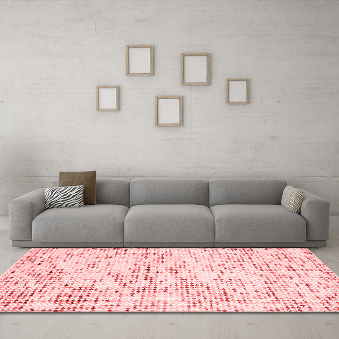 Modern Red Washable Rugs