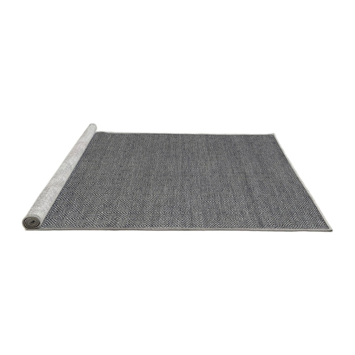Serging Thickness of Machine Washable Contemporary Dark Gray Rug, wshcon2109