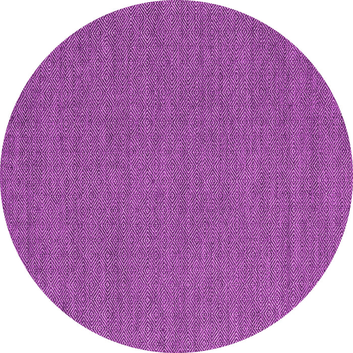 Round Abstract Pink Contemporary Rug, con2109pnk