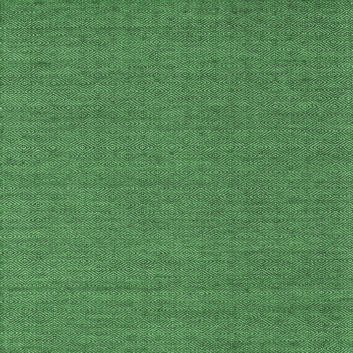 Square Machine Washable Abstract Emerald Green Contemporary Area Rugs, wshcon2109emgrn
