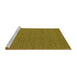 Sideview of Machine Washable Abstract Yellow Contemporary Rug, wshcon2109yw