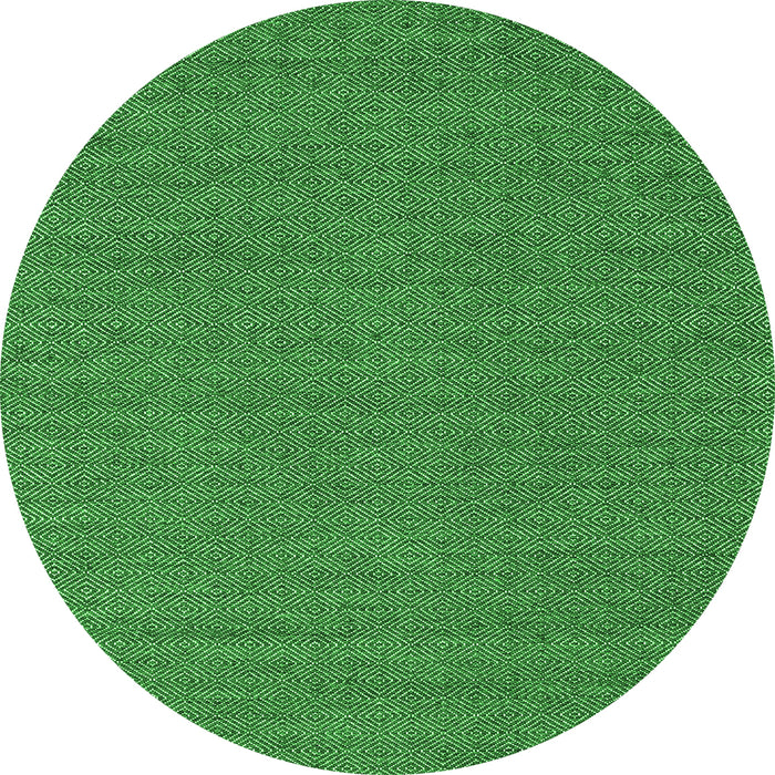 Square Abstract Green Contemporary Rug, con2109grn