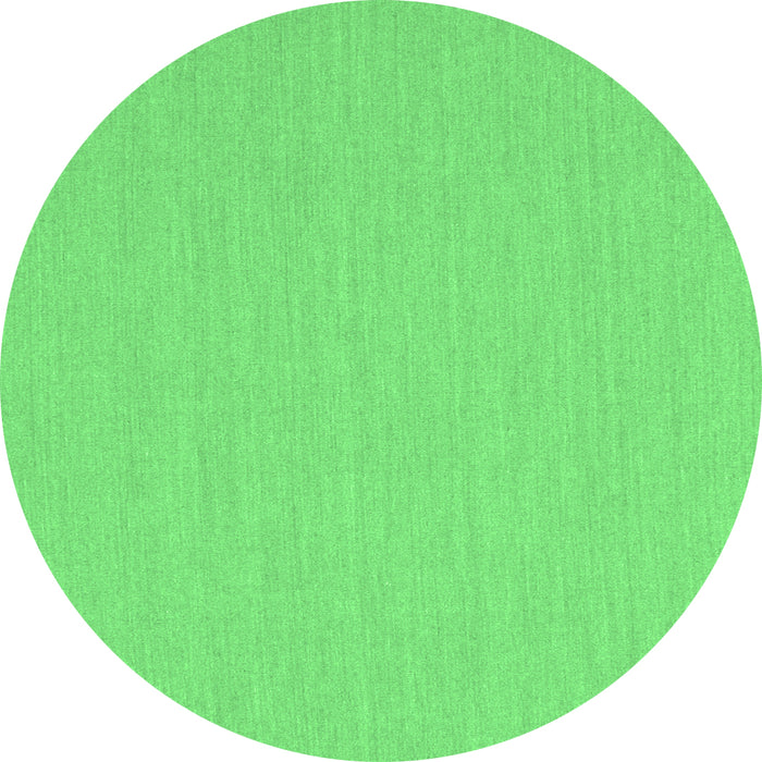 Round Solid Emerald Green Modern Rug, con210emgrn