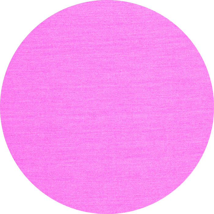 Round Solid Pink Modern Rug, con210pnk