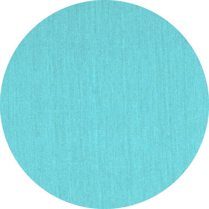 Round Machine Washable Solid Light Blue Modern Rug, wshcon210lblu