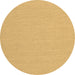 Round Solid Brown Modern Rug, con210brn