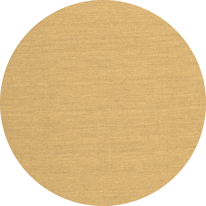 Round Machine Washable Solid Brown Modern Rug, wshcon210brn