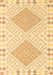 Machine Washable Southwestern Brown Country Rug, wshcon2110brn