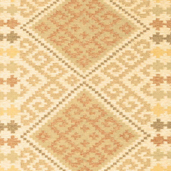 Machine Washable Southwestern Brown Country Rug, wshcon2110brn