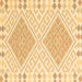 Square Southwestern Brown Country Rug, con2110brn