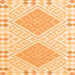 Serging Thickness of Southwestern Orange Country Rug, con2110org