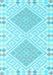 Southwestern Light Blue Country Rug, con2110lblu