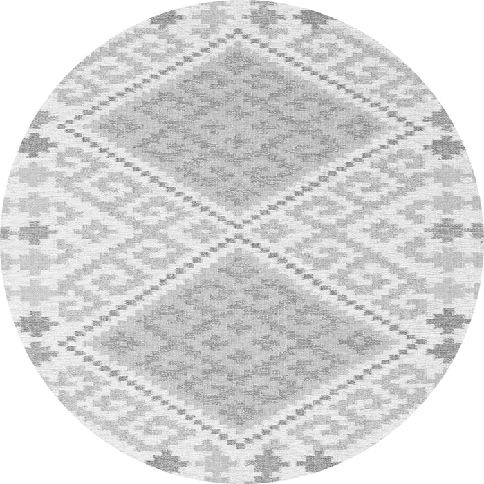 Machine Washable Southwestern Gray Country Rug, wshcon2110gry