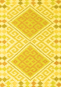 Southwestern Yellow Country Rug, con2110yw