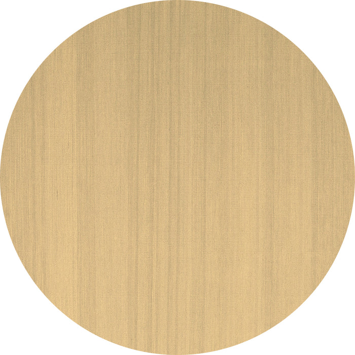 Round Abstract Brown Contemporary Rug, con2111brn