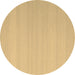 Round Abstract Brown Contemporary Rug, con2111brn