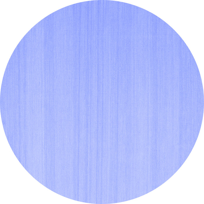 Round Machine Washable Abstract Blue Contemporary Rug, wshcon2111blu