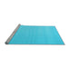 Sideview of Machine Washable Abstract Light Blue Contemporary Rug, wshcon2111lblu