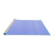 Sideview of Machine Washable Abstract Blue Contemporary Rug, wshcon2111blu