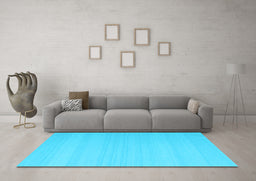 Machine Washable Abstract Light Blue Contemporary Rug in a Living Room, wshcon2111lblu