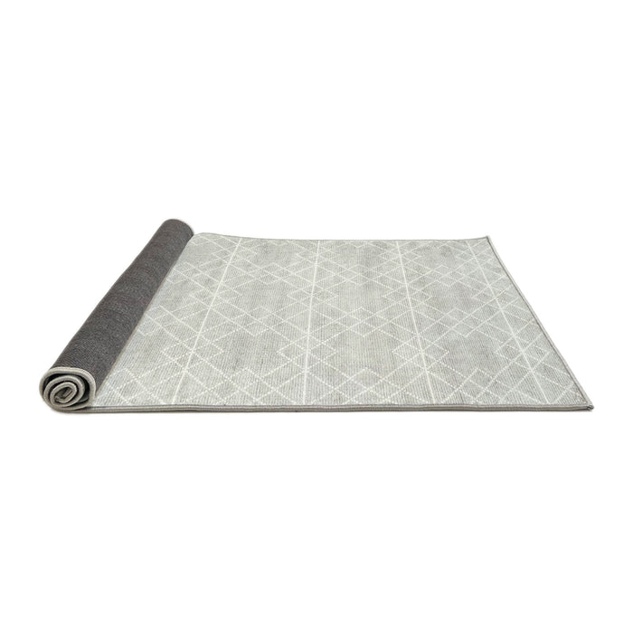 Thickness of Contemporary Platinum Gray Modern Rug, con2112