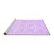 Sideview of Machine Washable Abstract Purple Contemporary Area Rugs, wshcon2112pur