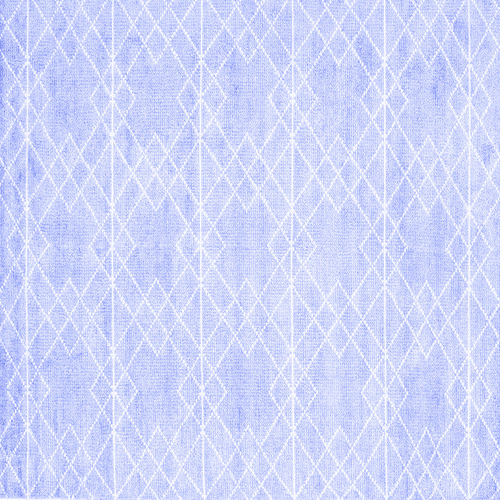 Square Abstract Blue Contemporary Rug, con2112blu