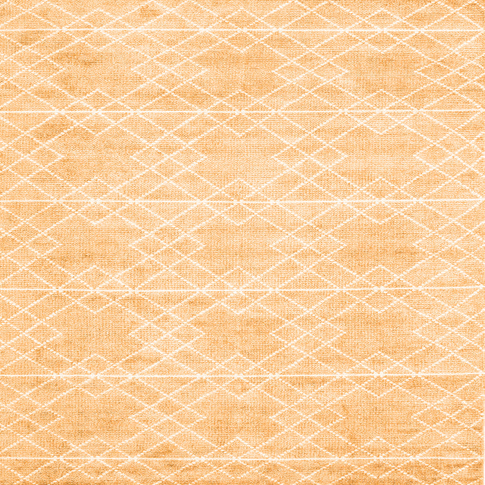 Serging Thickness of Abstract Orange Contemporary Rug, con2112org
