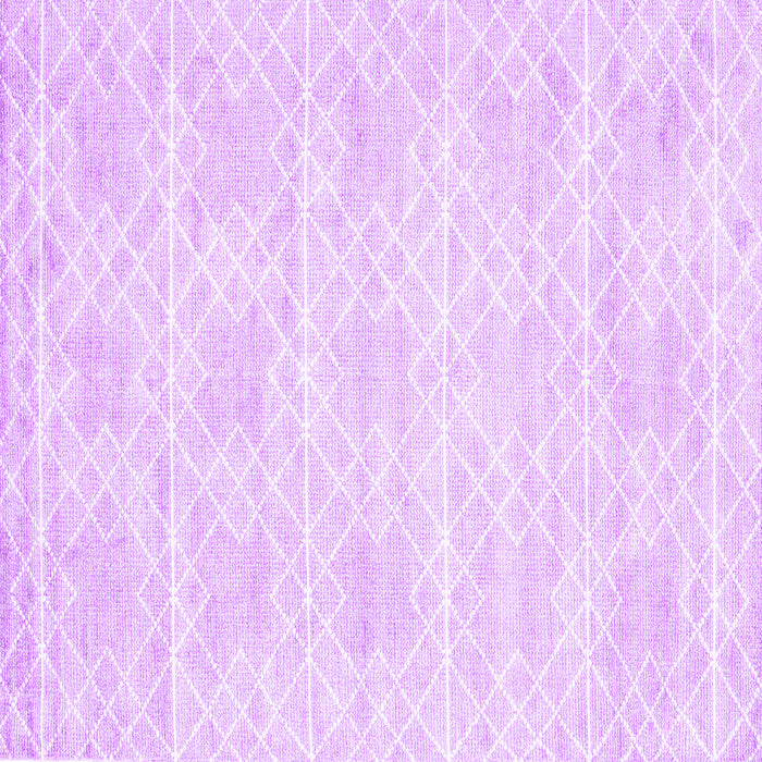 Square Machine Washable Abstract Purple Contemporary Area Rugs, wshcon2112pur