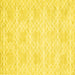 Square Abstract Yellow Contemporary Rug, con2112yw