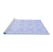 Sideview of Machine Washable Abstract Blue Contemporary Rug, wshcon2112blu