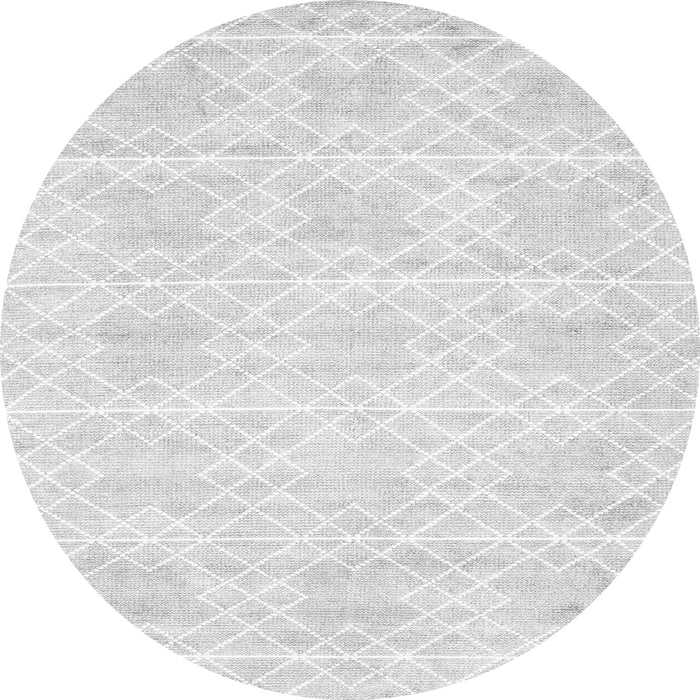 Square Abstract Gray Contemporary Rug, con2112gry