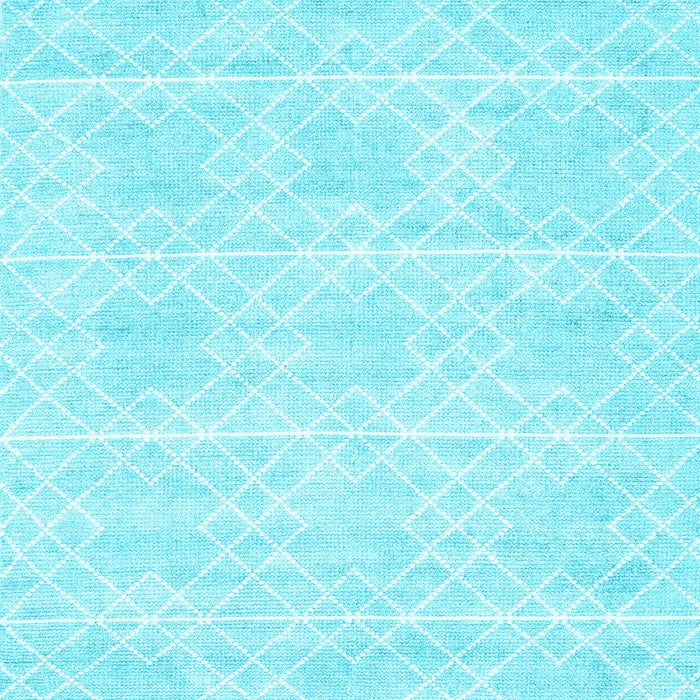 Abstract Light Blue Contemporary Rug, con2112lblu