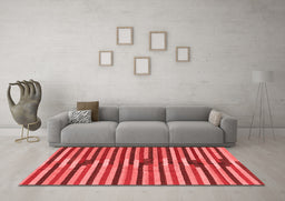 Country Red Washable Rugs