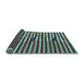 Sideview of Southwestern Light Blue Country Rug, con2113lblu