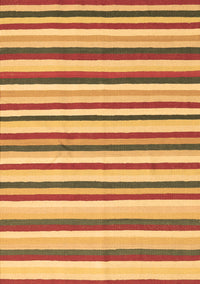 Abstract Brown Contemporary Rug, con2114brn