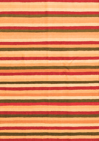 Abstract Orange Contemporary Rug, con2114org