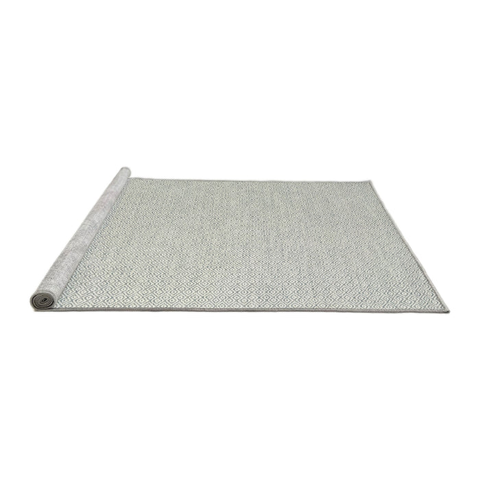 Serging Thickness of Machine Washable Contemporary Dark Gray Rug, wshcon2115