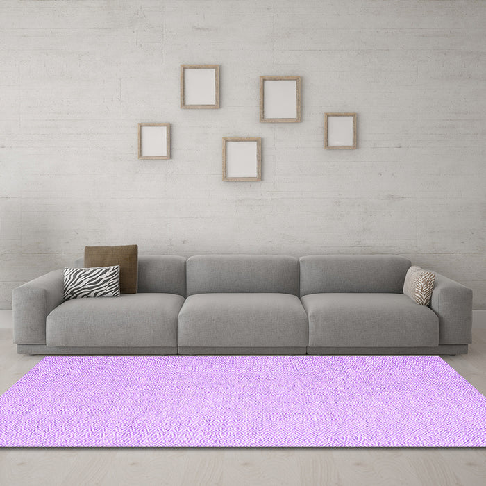 Machine Washable Abstract Purple Contemporary Area Rugs in a Living Room, wshcon2115pur