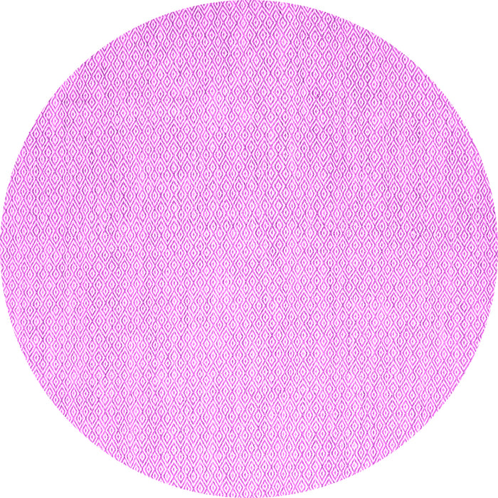 Round Machine Washable Abstract Pink Contemporary Rug, wshcon2115pnk