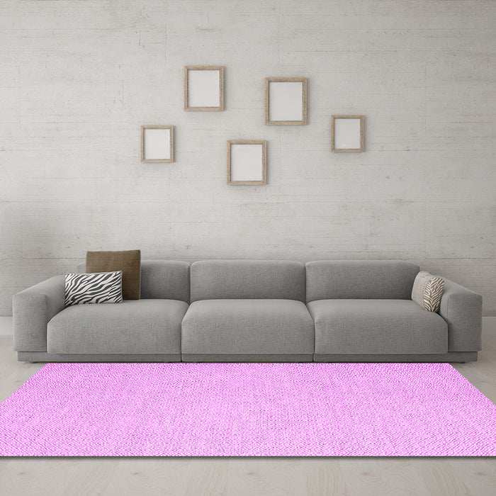 Machine Washable Abstract Pink Contemporary Rug in a Living Room, wshcon2115pnk