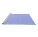 Sideview of Machine Washable Abstract Blue Contemporary Rug, wshcon2117blu