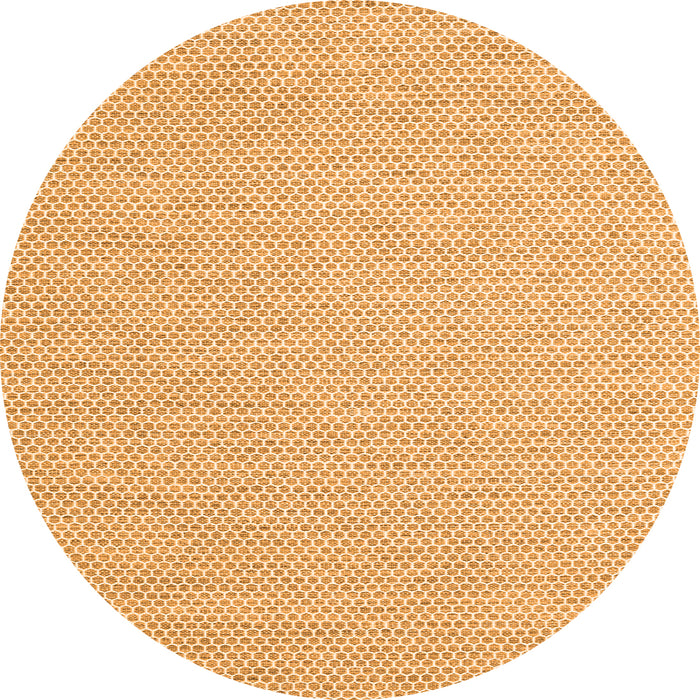 Square Abstract Orange Contemporary Rug, con2117org