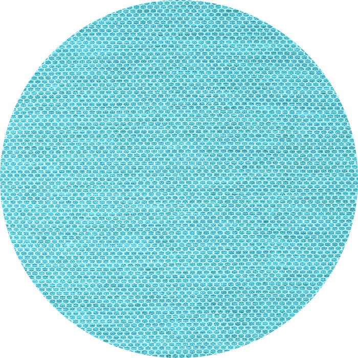 Round Abstract Light Blue Contemporary Rug, con2117lblu